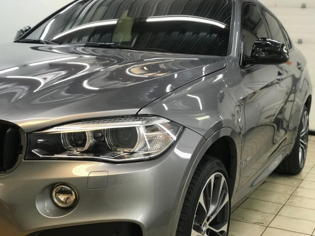 Черная пленка на крышу BMW X6 - Детейлинг GRADE | Restyling Center